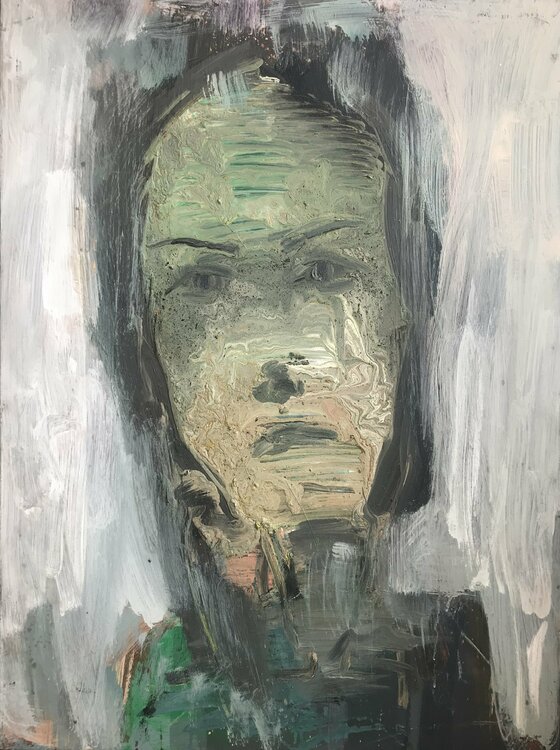 Behind the glass Petro Hrytsiuk