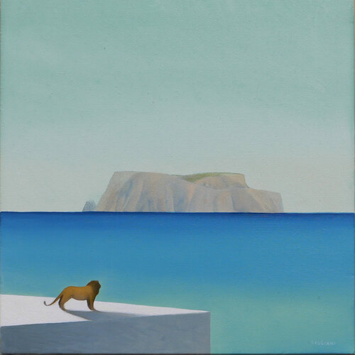 Isola dell'estate van Cesare Reggiani, Schilderij te koop op Singulart