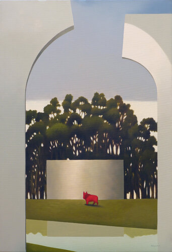 L'arco della memoria van Cesare Reggiani, Schilderij te koop op Singulart