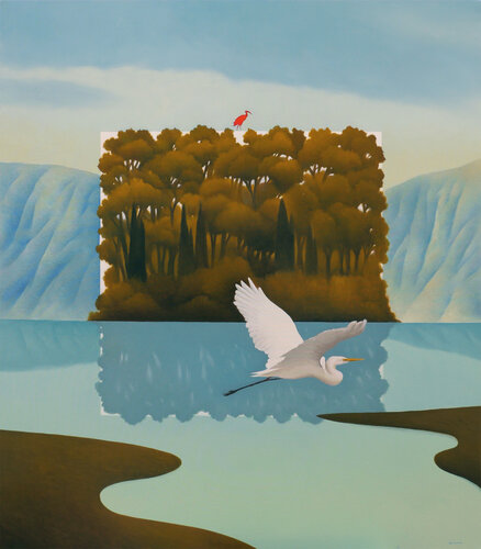 La misura della foresta by Cesare Reggiani, Painting for Sale on Singulart