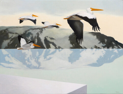 Lo specchio dell'isola by Cesare Reggiani, Painting for Sale on Singulart