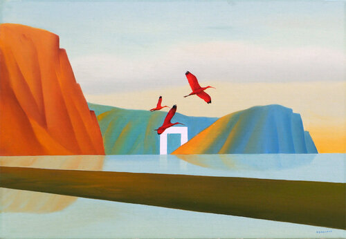 Passaggio estivo van Cesare Reggiani, Schilderij te koop op Singulart