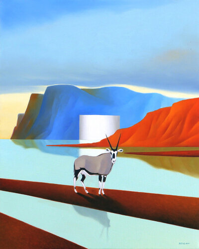 L'estate dei calanchi by Cesare Reggiani, Painting for Sale on Singulart