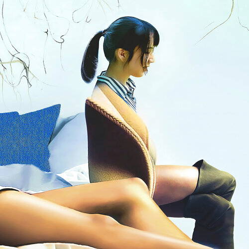 "edgy girl" gaiters updated by Studio Akasako di Daniel de Saint-Yon, Digitale in vendita su Singulart