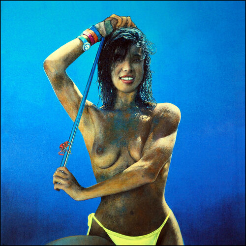 "I love to swim naked" de Daniel de Saint-Yon, Pintura a la venta en Singulart