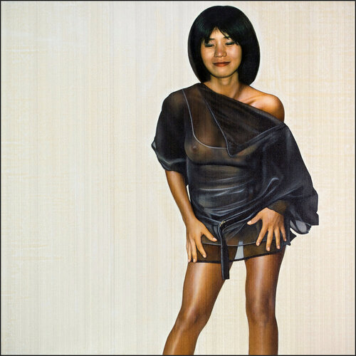 silk blend, ultrafine, collarless - シルク混紡、極細、襟なし de Daniel de Saint-Yon, Pintura a la venta en Singulart