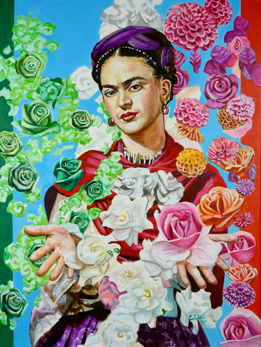 Frida Kahlo painting by Gordon Bruce, Painting for Sale on Singulart