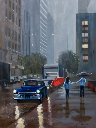 New York rain di Gordon Bruce, Pittura in vendita su Singulart