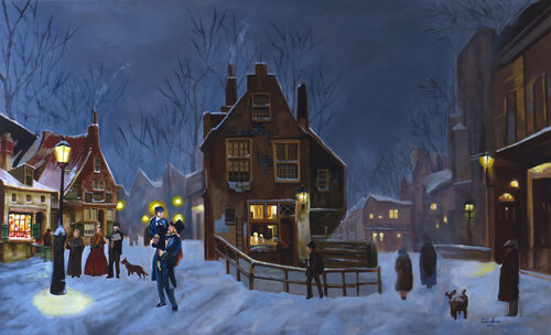 Scrooge and Tiny Tim Gordon Bruce