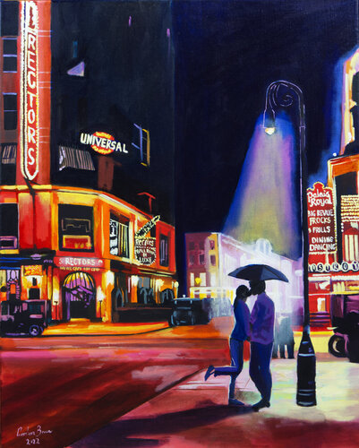 Neon lights di Gordon Bruce, Pittura in vendita su Singulart