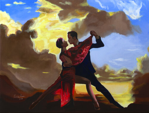 The Dancers di Gordon Bruce, Pittura in vendita su Singulart