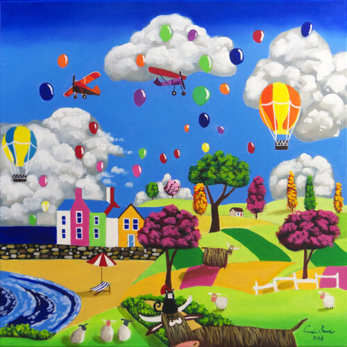 Seaside view van Gordon Bruce, Schilderij te koop op Singulart