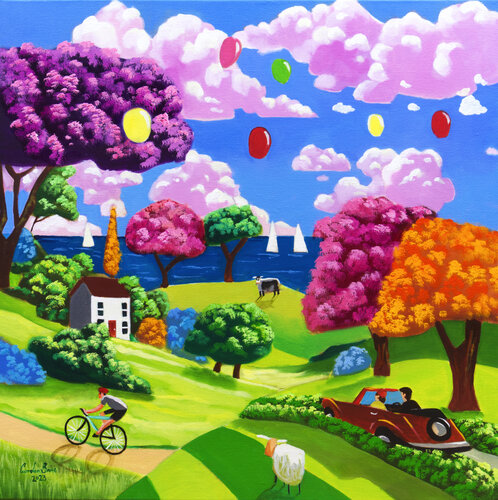 Happy weekend par Gordon Bruce, Peinture en vente sur Singulart