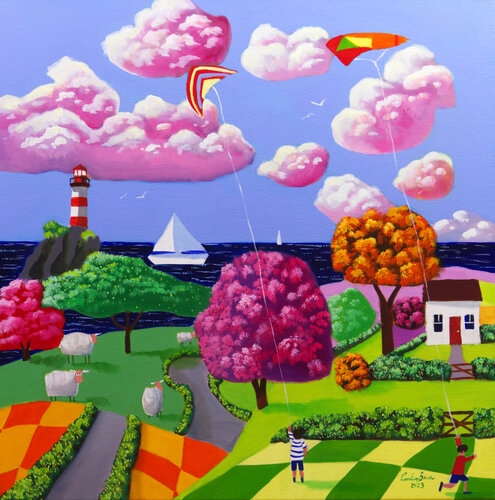 Summertime fun van Gordon Bruce, Schilderij te koop op Singulart
