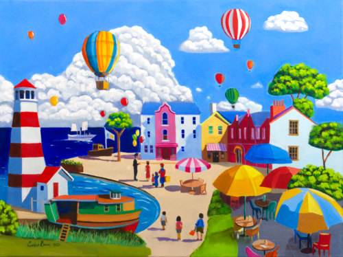 The Balloon seller van Gordon Bruce, Schilderij te koop op Singulart