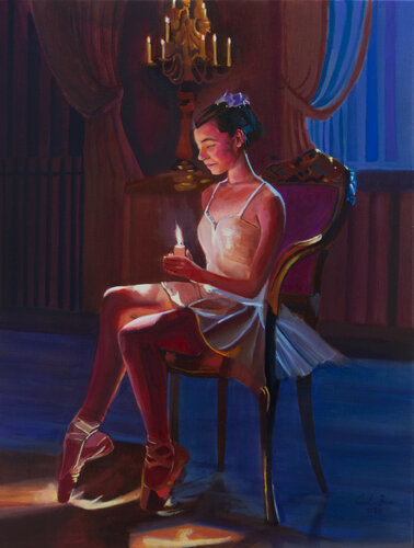 Ballerina Enlightened Elegance by Gordon Bruce, Painting for Sale on Singulart
