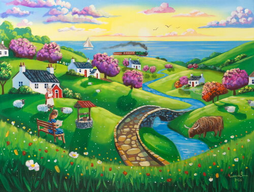 A Journey Through Summer Fields de Gordon Bruce, Pintura a la venta en Singulart