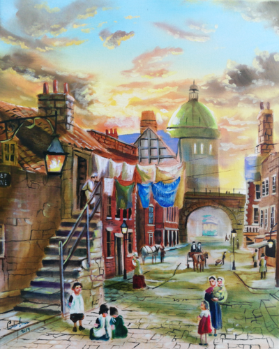 Washing day van Gordon Bruce, Schilderij te koop op Singulart