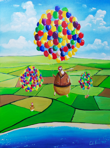 The Aviators van Gordon Bruce, Schilderij te koop op Singulart