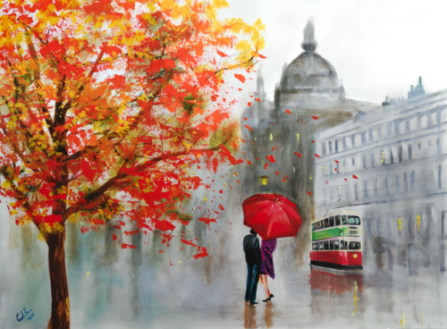 Autumn rain van Gordon Bruce, Schilderij te koop op Singulart