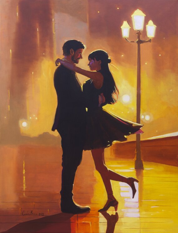 A romantic couple Gordon Bruce