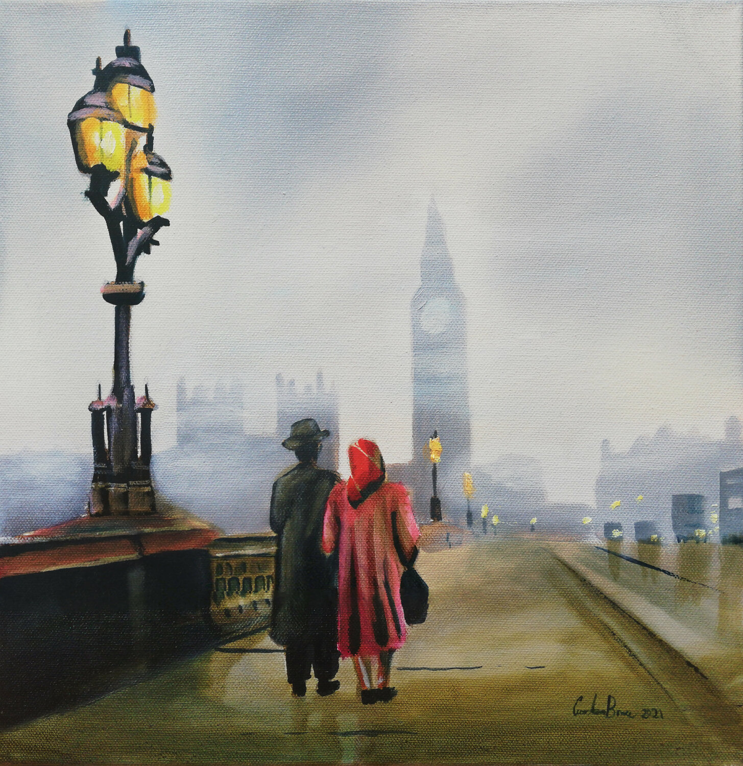 London painting Gordon Bruce