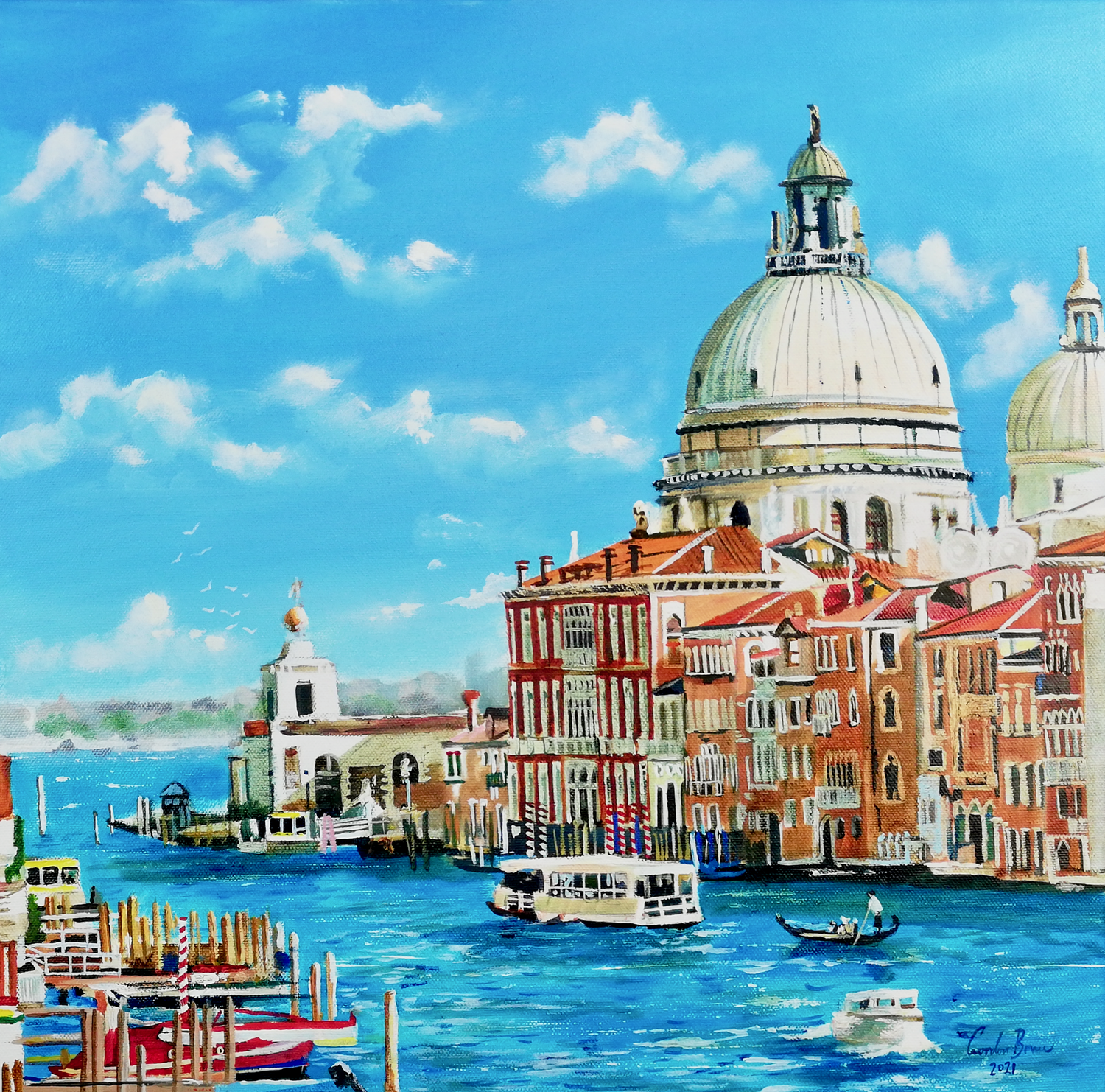 Venice oil painting Gordon Bruce