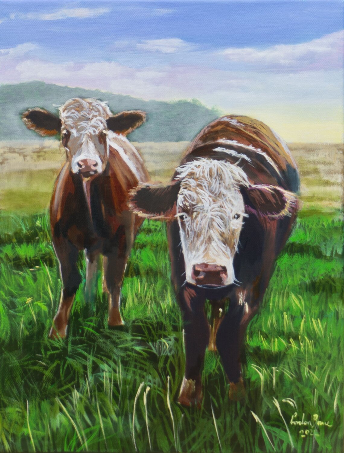 Two cows Gordon Bruce