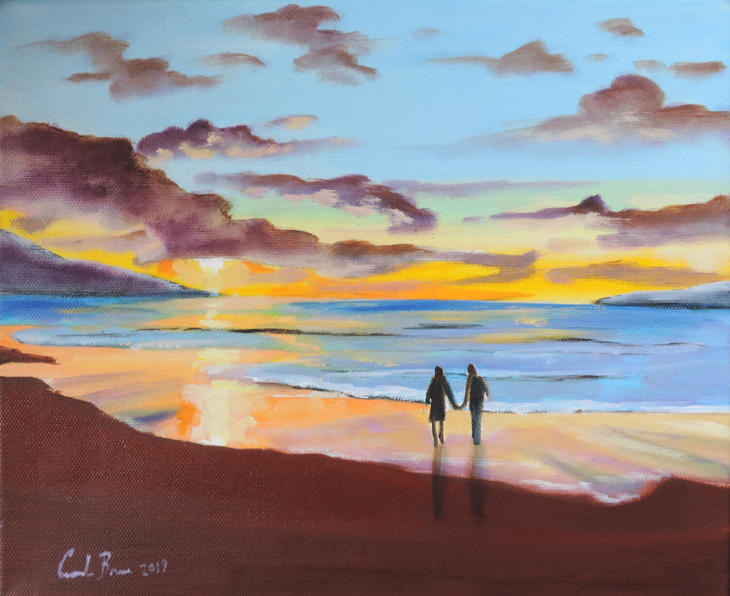 Evening glow, sunset seascape Gordon Bruce