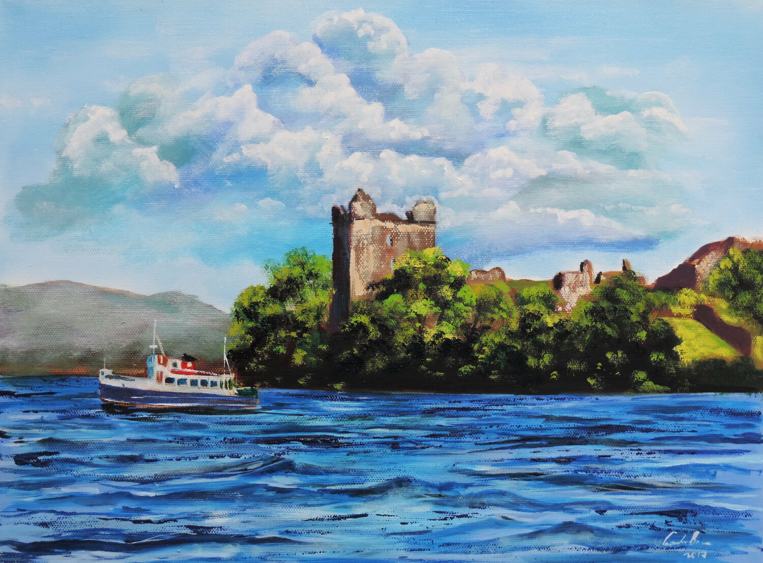 Loch Ness Urquhart Castle Gordon Bruce