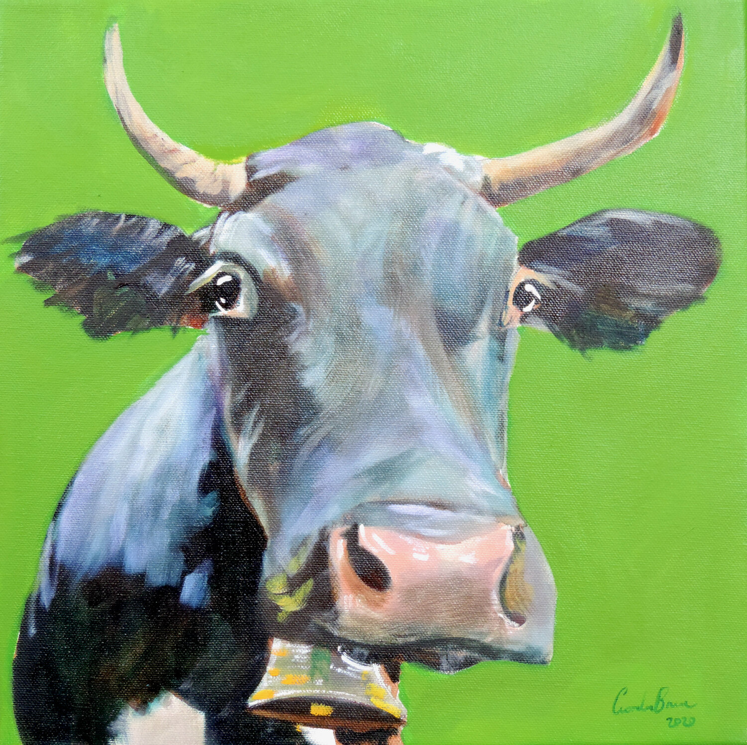 Cow painting Gordon Bruce