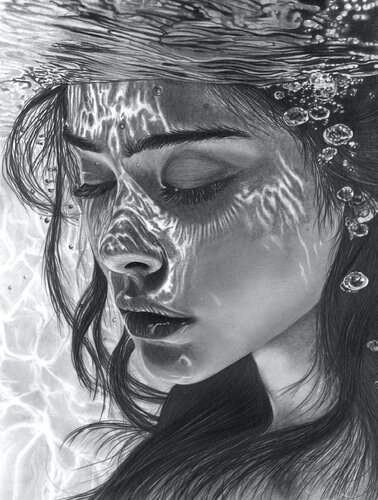 Underwater #3 van Paul Stowe, Tekening te koop op Singulart