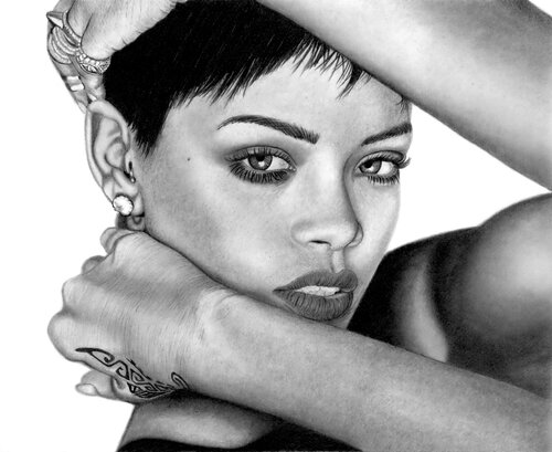 Rihanna par Paul Stowe, Dessin en vente sur Singulart