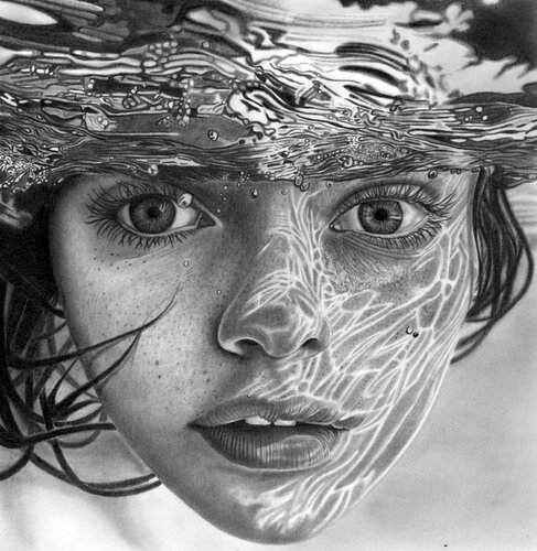 Underwater van Paul Stowe, Tekening te koop op Singulart