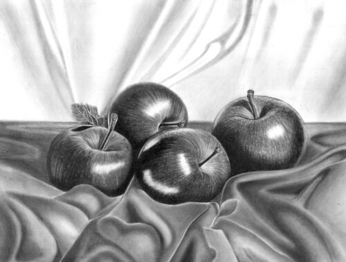 Red Apples by Paul Stowe, 소묘 for Sale on Singulart