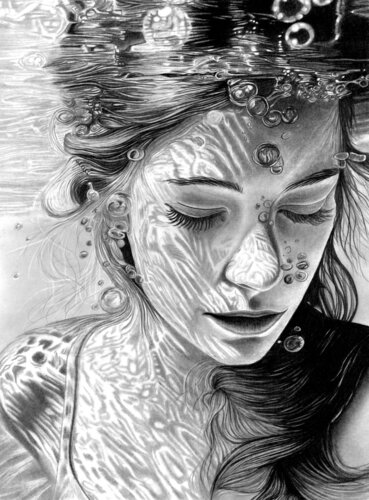 Underwater #6 van Paul Stowe, Tekening te koop op Singulart