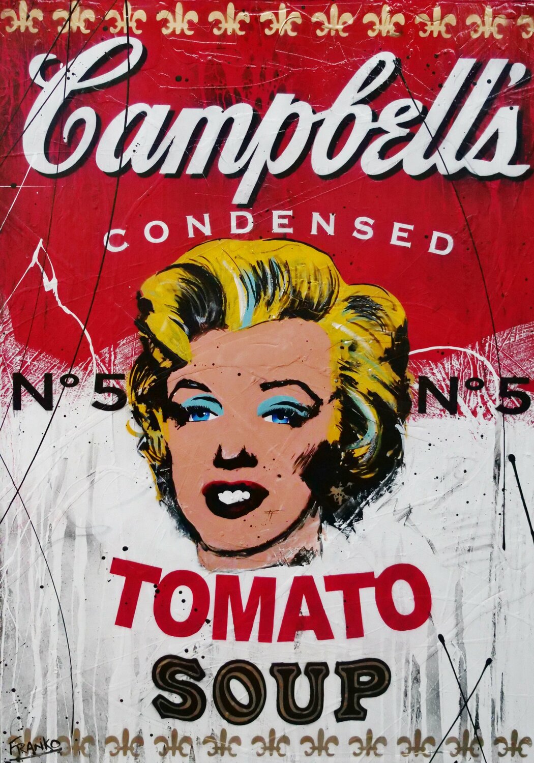 Tomato Soup 140cm x 100cm by Franko (2022) Painting Acrylic, Spray