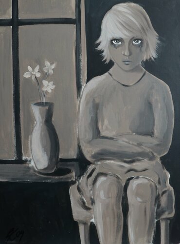 Die Kindheit van Petra Kaindel, Schilderij te koop op Singulart