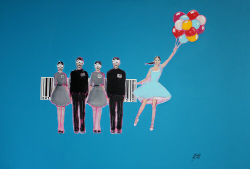 We all obey. Sometimes, we don't. van Petra Kaindel, Schilderij te koop op Singulart