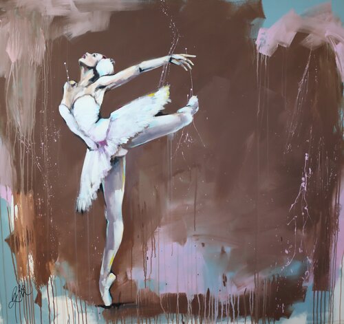 SCHWANENSEE by Petra Kaindel, Painting for Sale on Singulart