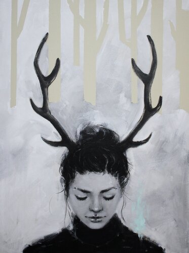 LIKE A WOUNDED DEER by Petra Kaindel, Painting for Sale on Singulart