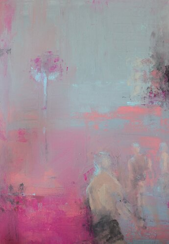 GUYS ON THE BEACH by Petra Kaindel, Painting for Sale on Singulart