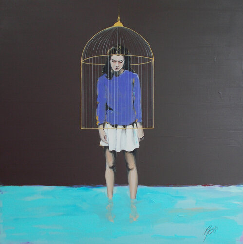 LIKE A ROOTLESS TREE by Petra Kaindel, Painting for Sale on Singulart