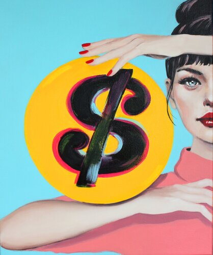 THE MODEL van Petra Kaindel, Schilderij te koop op Singulart