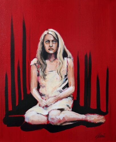 I will not be that girl in the box - The Handmaid's Tale von Petra Kaindel, Malerei kaufen auf Singulart