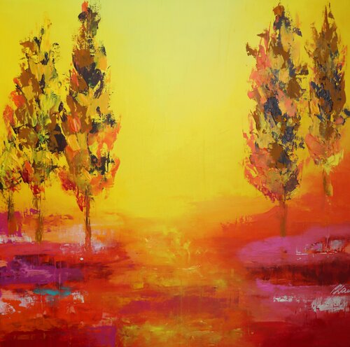 THE PATH TO THE LIGHT by Petra Kaindel, Painting for Sale on Singulart