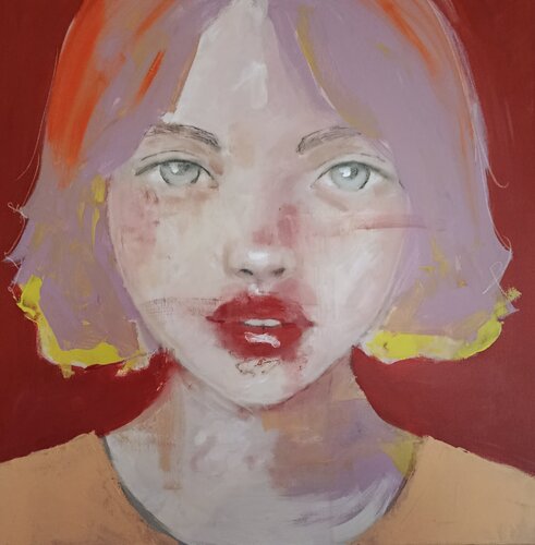 ANGEL BY THE WINGS by Petra Kaindel, Painting for Sale on Singulart