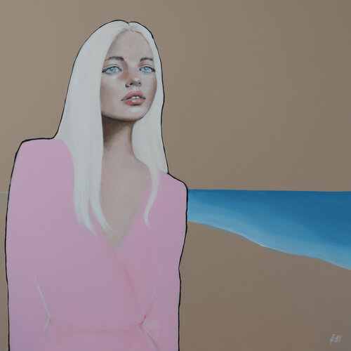 LA DONNA AL MARE di Petra Kaindel, Pittura in vendita su Singulart