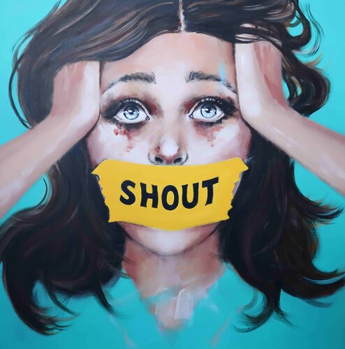 SHOUT by Petra Kaindel, Painting for Sale on Singulart