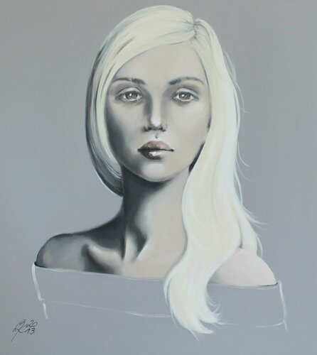 THE PLATINUM BLONDE van Petra Kaindel, Schilderij te koop op Singulart